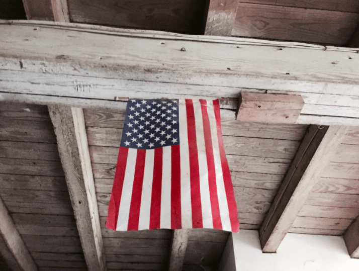 Labor Day American Flag